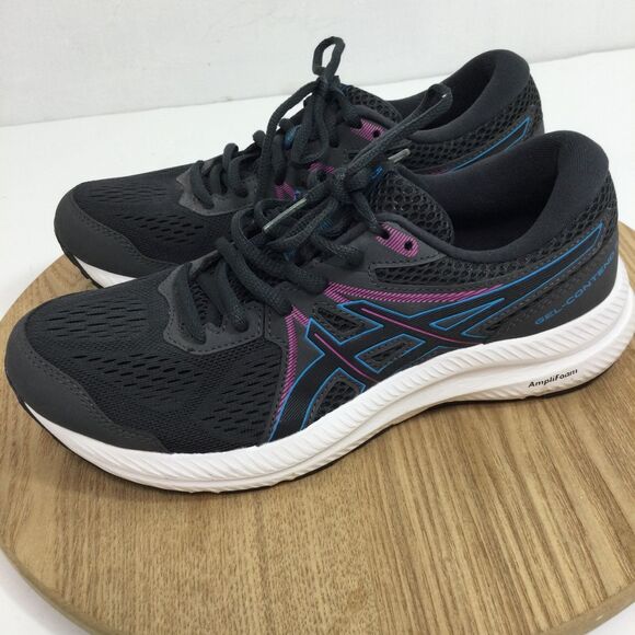 Asics Womens Gel-Contend7 Running Sneaker Shoes Graphite Grey/Aqua Size 7 US - Picture 6 of 13
